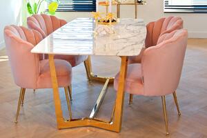 DYNASTY design étkezőasztal - 200cm - arany