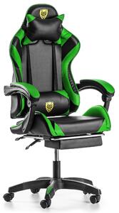 Fekete-zöld gamer szék VORTEX