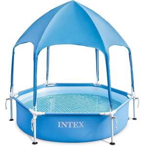 INTEX Metal Frame Canopy napárnyékolós medence 183 x 38 [cm]