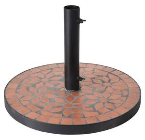 ProGarden Mosaic fekete-narancssárga terrakotta stílusú napernyőtalp