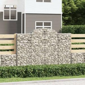 VidaXL Gabion Kosár Fal - 8 db - 200x50x140/160 cm