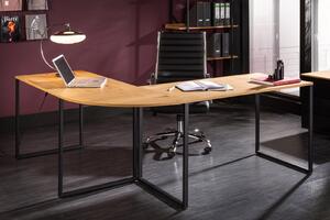 BIG DEAL modern íróasztal - tölgy/fekete - 180cm