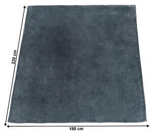 TEMPO-KONDELA DALAT TYP 2, plüss takaró, sötétszürke, 180x220 cm