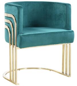 SISSY luxus bársony szék - zöld