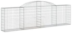 VidaXL Gabion Kosár - Íves - 12 db - 300x30x80/100cm
