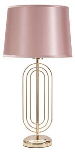 PINK KRISTA II rózsaszín és arany vas asztali lámpa