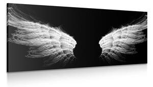 Kép angyal szárnyak fekete fehérben