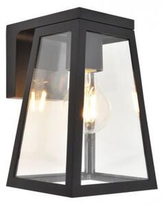 LED lámpatest , oldalfali , napelemes , meleg fehér , matt fekete , kültéri , IP44 , LUTEC , FIA