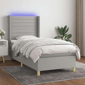 VidaXL Rugós Ágy LED-del - 80x200 cm
