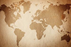 Parafa kép vintage világ térkép