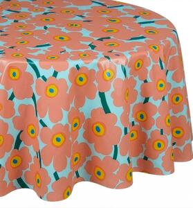 WATERPROOF lemosható asztalterítő Ø 140 cm , virágok