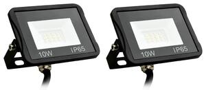 2 db hideg fehér fényű LED-es reflektor 10 W