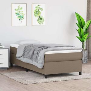 VidaXL tópszínű szövet rugós ágy matraccal 90 x 190 cm