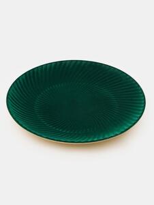 Sinsay - Bordázott dekoratív tálca - sötétzöld