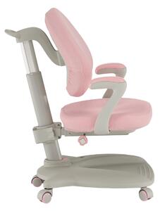 Növekvő szék lábtartóval, szürke/rózsaszín, KERTIO