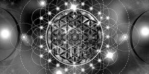 Kép csodálatos Mandala fekete fehérben