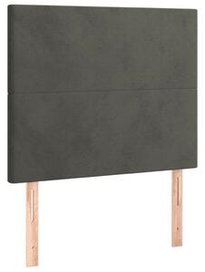 VidaXL - Bársony Ágy LED-del - 90x200 cm