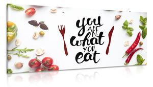Kép idézettel- You are what you eat