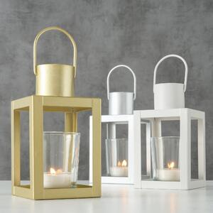 Dekorációs Lámpa, Üveg és Fém, Toby Ezüst, Különböző Modellek, H8xSz8xM15 cm