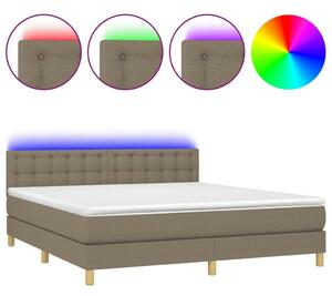 VidaXL LED-es Ágy Matraccal - 180x200 cm