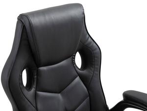 Omis műbőr gamer szék, felhajtható karfával, hintafunkcióval, 120 kg-ig