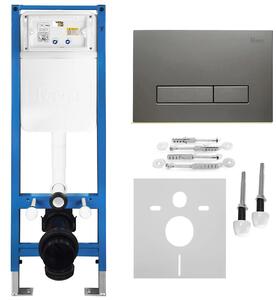 Beépíthető WC Tartókeret Szett Slim 024N HD Titan Nyomólappal
