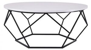 HowHomely Kávésasztal DIAMOND 41,5x90 cm fekete/fehér DD0047