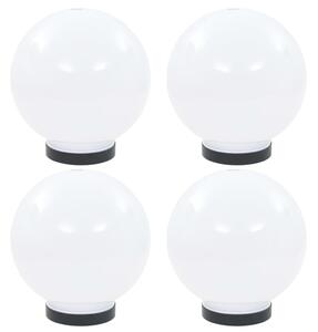 4 db LED gömblámpa 20 cm PMMA