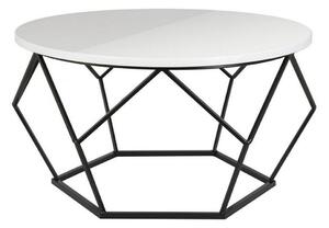HowHomely Kávésasztal DIAMOND 40x70 cm fekete/fehér DD0051