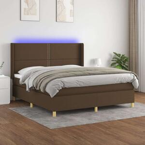 VidaXL LED-es Ágy - Barna - 180x200 cm
