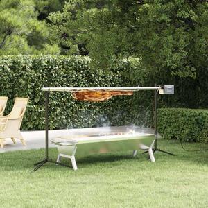 VidaXL Automata Forgó Grill - Rozsdamentes Acél - 150cm