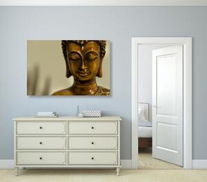 Kép bronz Buddha fej