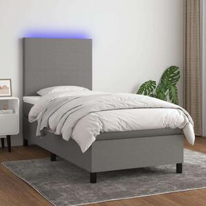 VidaXL LED-es Ágy - Szövet - 80x200 cm