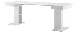 Kihúzható Asztal, Forgácslap Star 05 Fehér, H85-220xSz85xM77 cm