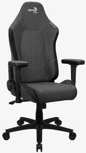 Gamer szék Aerocool CROWN AeroWeave Ash Black Sötétszürke