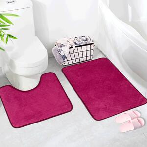 Fürdőszoba szőnyeg, 2 darabos szett, rózsaszín, ATARE TYP 1
