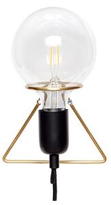 Hübsch - Eureka Fali Lámpa Brass/BlackHübsch - Lampemesteren