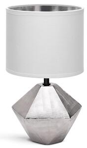 Aigostar B.V. Aigostar - Asztali lámpa 1xE14/40W/230V ezüst/fehér AI0173
