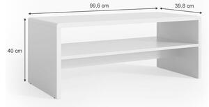 Vicco dohányzóasztal 100 cm, fehér