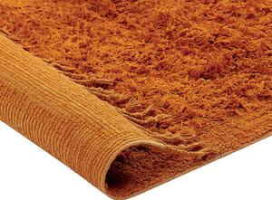 Narancssárga hosszú szálú szőnyeg 140 x 200 cm BITLIS