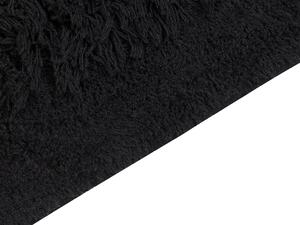 Fekete hosszú szálú szőnyeg 140 x 200 cm BITLIS