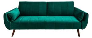 DIVANI zöld bársony kanapéágy