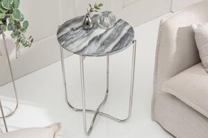 Design kisasztal Tristen II 38 cm márvány szürke