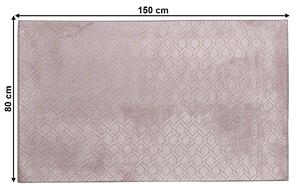 KONDELA Szőnyeg, rózsaszín, 80x150, MORONIS TYP 2