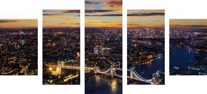 5 részes kép Tower Bridge légből