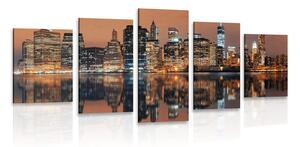 5 részes kép Manhattan város