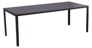 Kerti asztal, 205 cm, fekete, MADERUP NEW