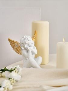 Sinsay - Álló dekoráció – angyal figura arany szárnyakkal - fehér
