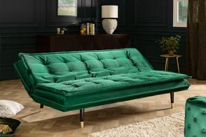 MAGNIFIQUE zöld bársony kanapéágy