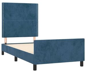 VidaXL Bársony Ágykeret - Fejtámlával - 80x200 cm